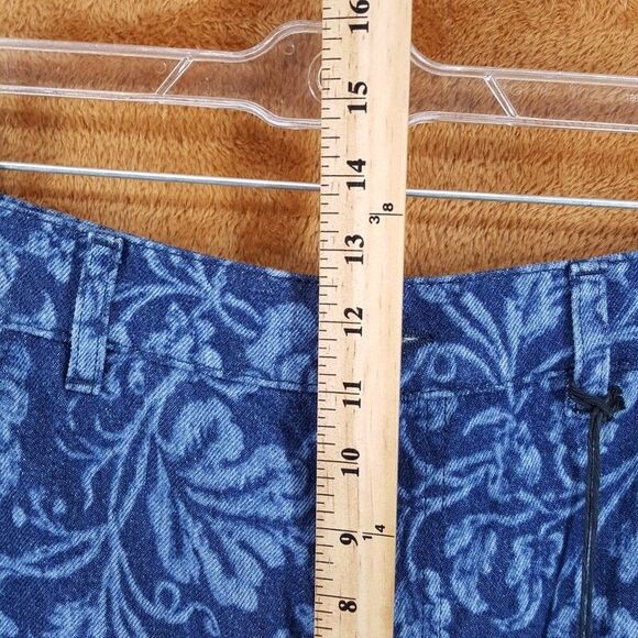 ROY ROGERS DAVES NEW YORK Jeans Mens Sz 30 Blue Floral Carpenter STATEMENT $185 - Picture 9 of 11